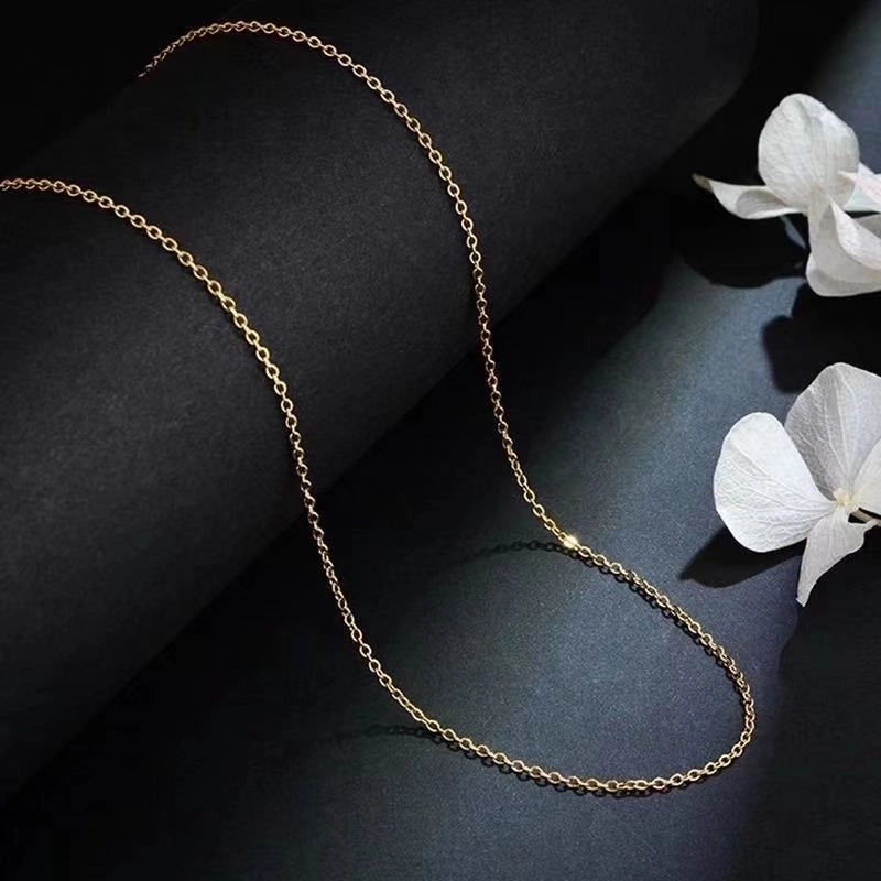 Minimalist Geometric Titanium Steel Chain Necklace