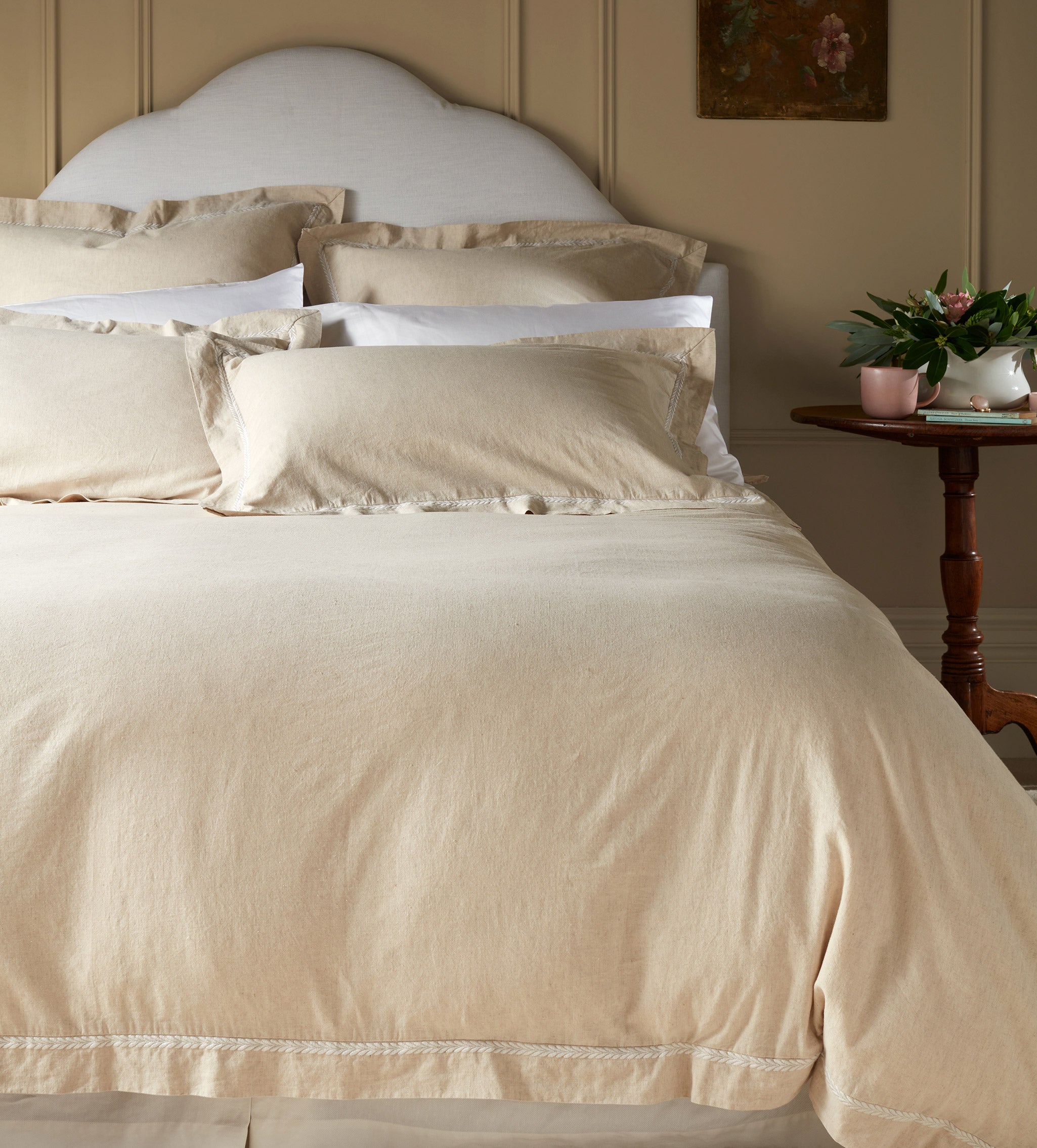 Natural Charlotte Cotton Linen Duvet Cover