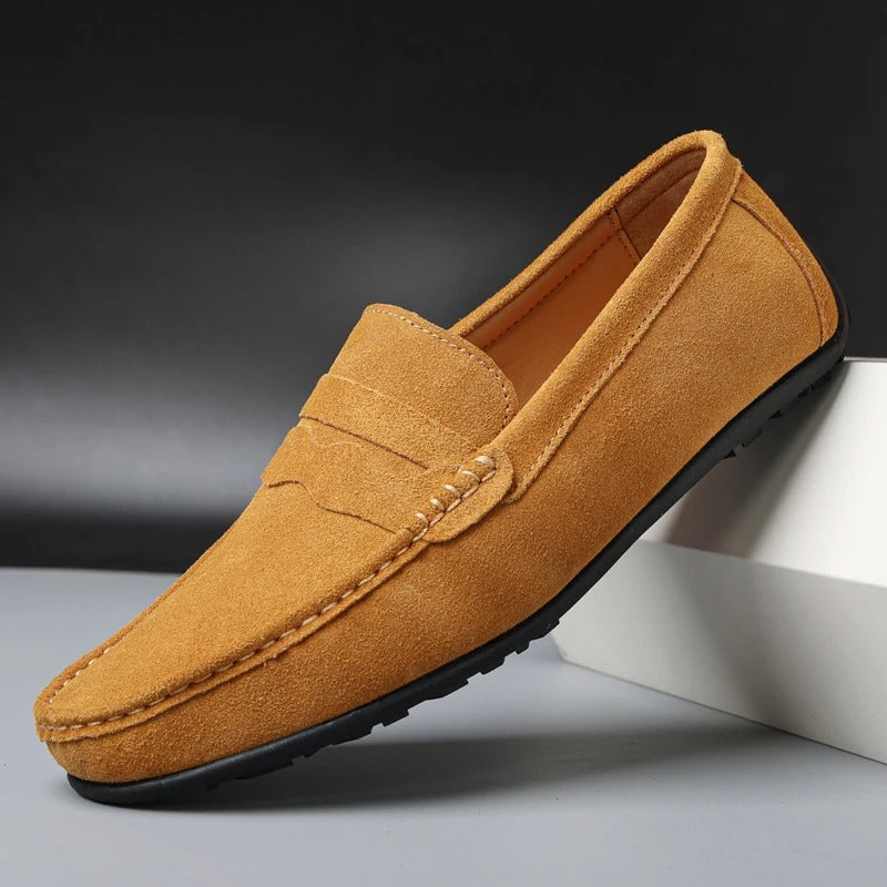 Sleek Suede Loafers