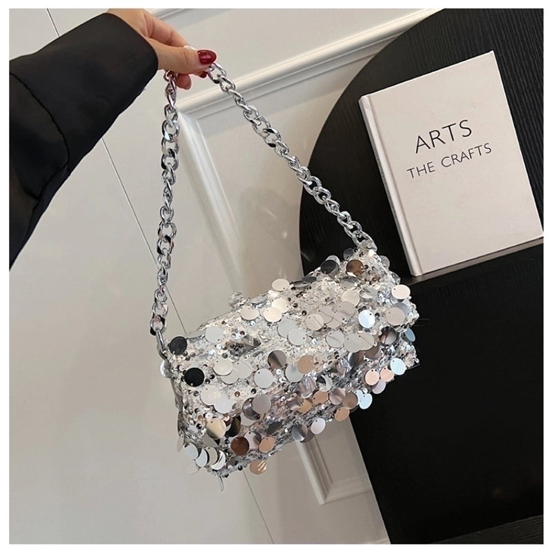 Women's Medium Pu Leather Solid Color Streetwear Square Magnetic Buckle Underarm Bag