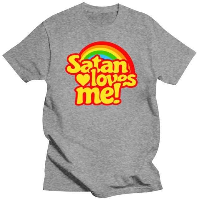 Satan Loves Me Rainbow Tee