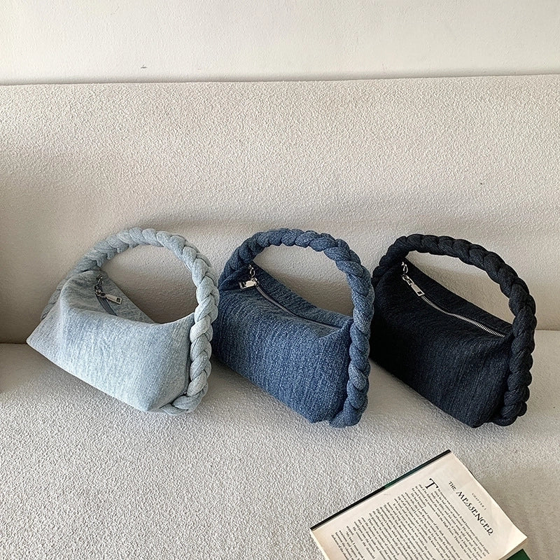 Women's Medium All Seasons Denim Classic Style Handbag