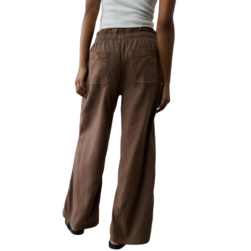 Dreamy Drape Linen Blend Pull On Pant