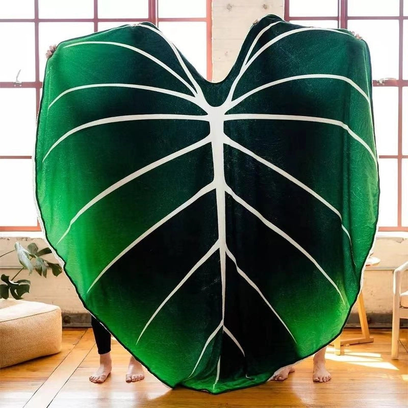 Casual Elegant Leaf Polyester Blanket Couch & Sofa Decor