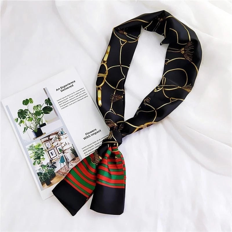 Fashion Double-sided Wild Small Scarf Professional Scarf