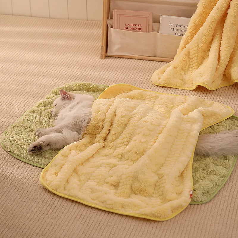 Solid Color Soft Warm Dog Cat Blanket