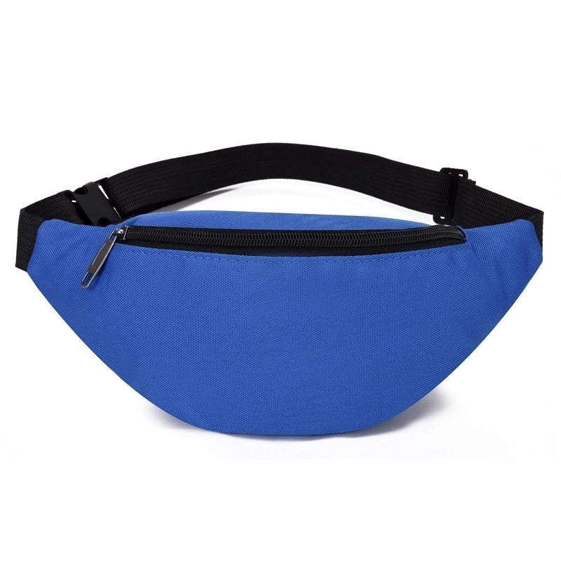 Unisex Basic Streetwear Solid Color Oxford Cloth Waterproof Waist Bags