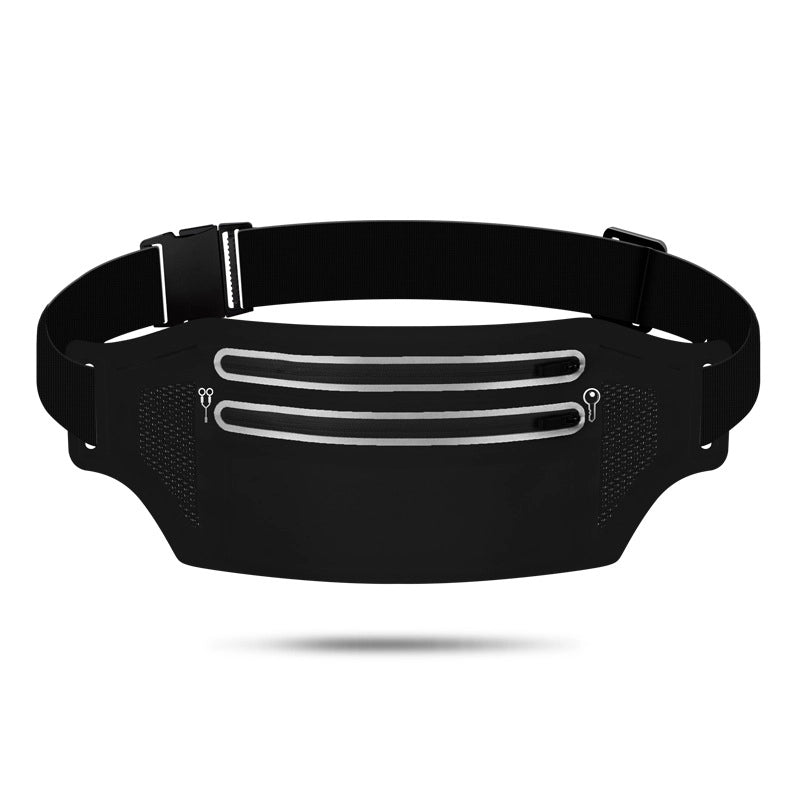 Unisex Sports Solid Color Lycra Waterproof Anti-theft Waist Bags