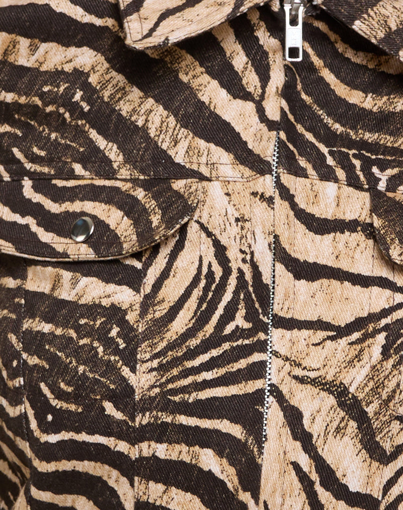 Hoshi Jacket in Wild Animal Print