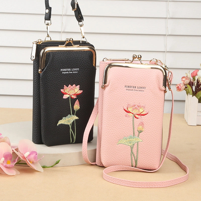 Women's All Seasons Pu Leather Vintage Style Phone Wallets