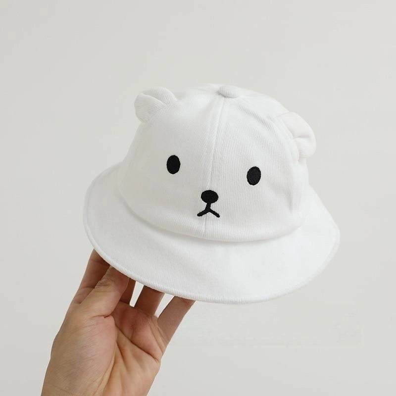 Girl's Minimalist Color Block Printing Bucket Hat