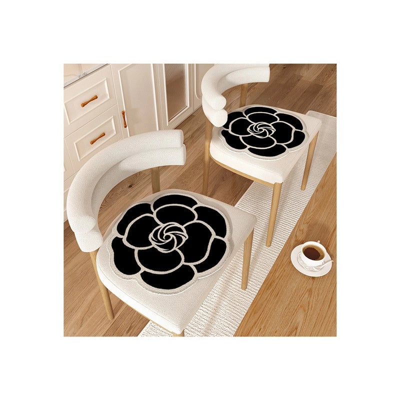 Casual Elegant Lady Flower Polyester Seat Cushion Couch & Sofa Decor