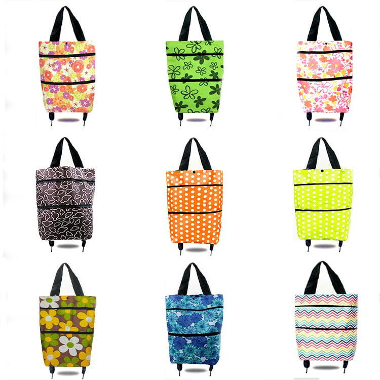 🎄Hot Sale🎁 - Foldable Shopping Trolley Tote Bag