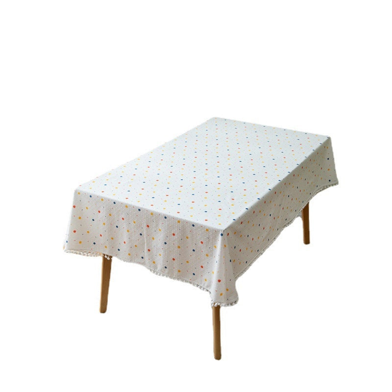 IG Style Polka Dots Cotton Tablecloths