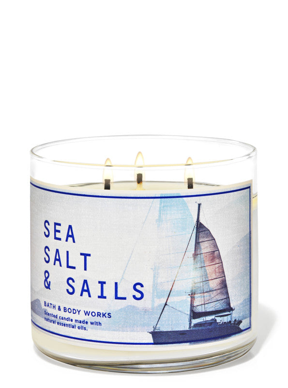 Bath & Body Works Sea Salt & Sails 3-Wick Scented Candle