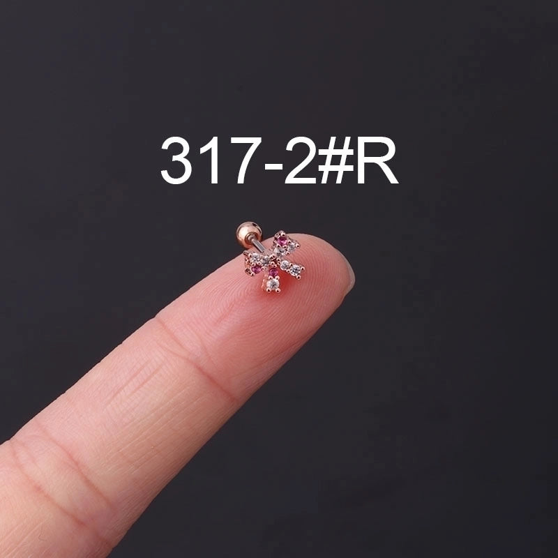 Ear Cartilage Rings & Studs Geometric Copper Plating Artificial Gemstones