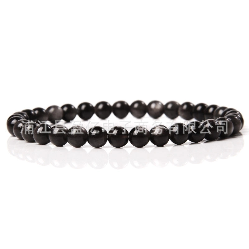 Fashion Round Natural Stone Beaded Bracelets 1 Piece