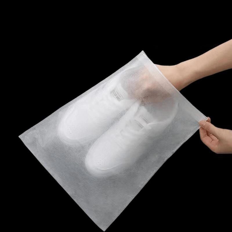 Disposable White Non-woven Bag Storage Bag Small White Shoes Dustproof Shoe Cover Hanging Shoe Cover Wash Shoe Bag