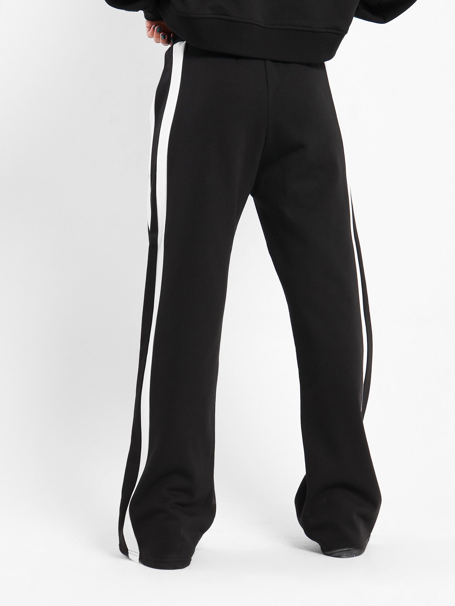 Side Stripe Wide-Leg Pants
