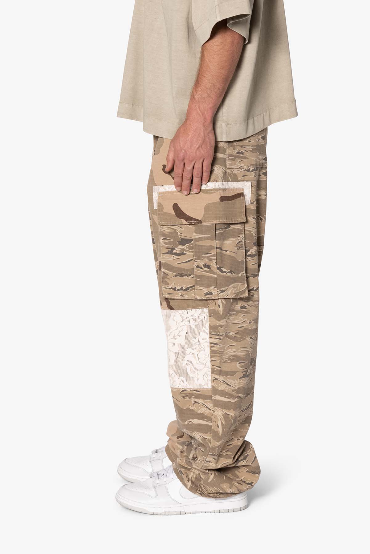 Ultra Baggy Mixed Camo Cargo Pants - Multi