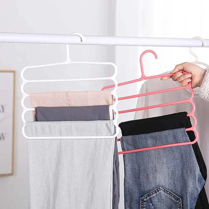 5 Layer Trouser Hanger Pack Of 2