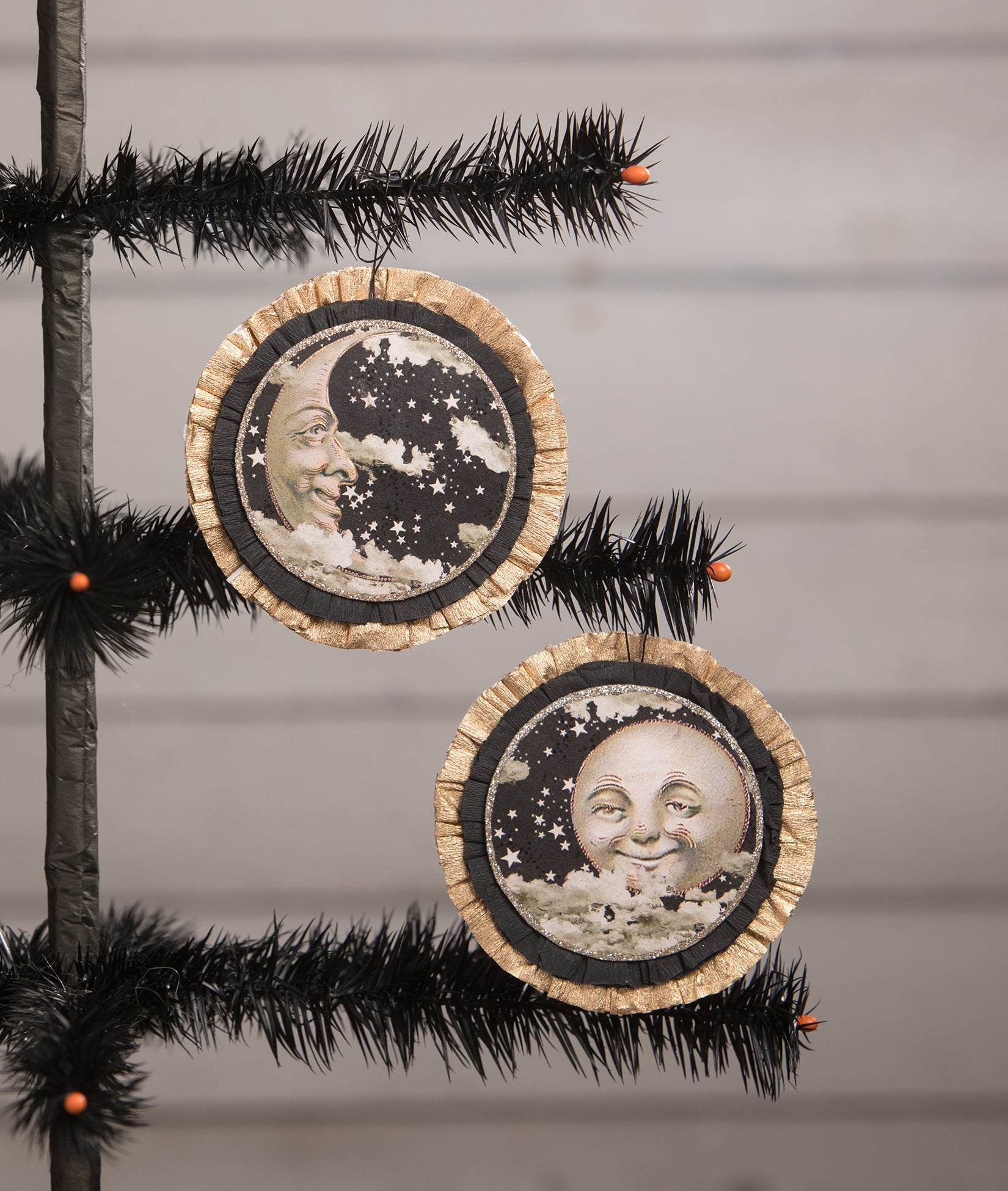 Man in the Moon Disc Ornaments