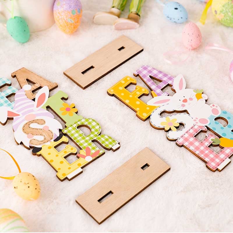 Easter Colorful Letter Ornaments