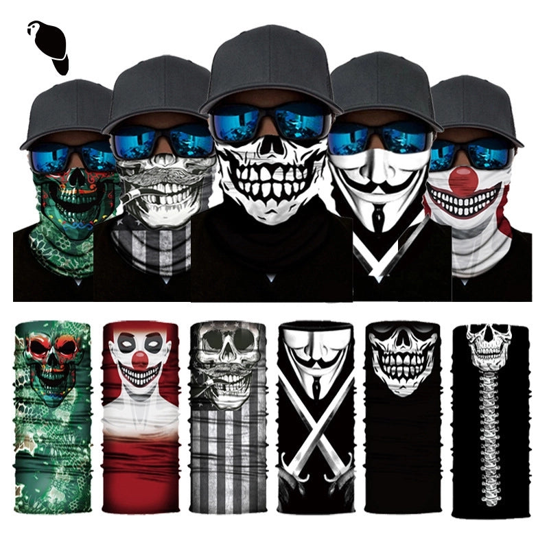 Unisex Casual Skull Printing Kerchief Mask