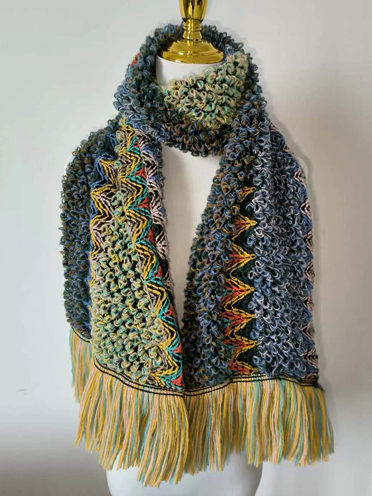 Vintage Soft Warm Retro Comfy Shawl