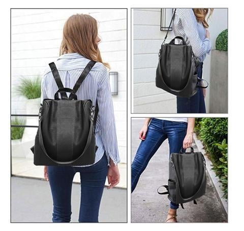 limited edition leather ladies' anti-theft backpack