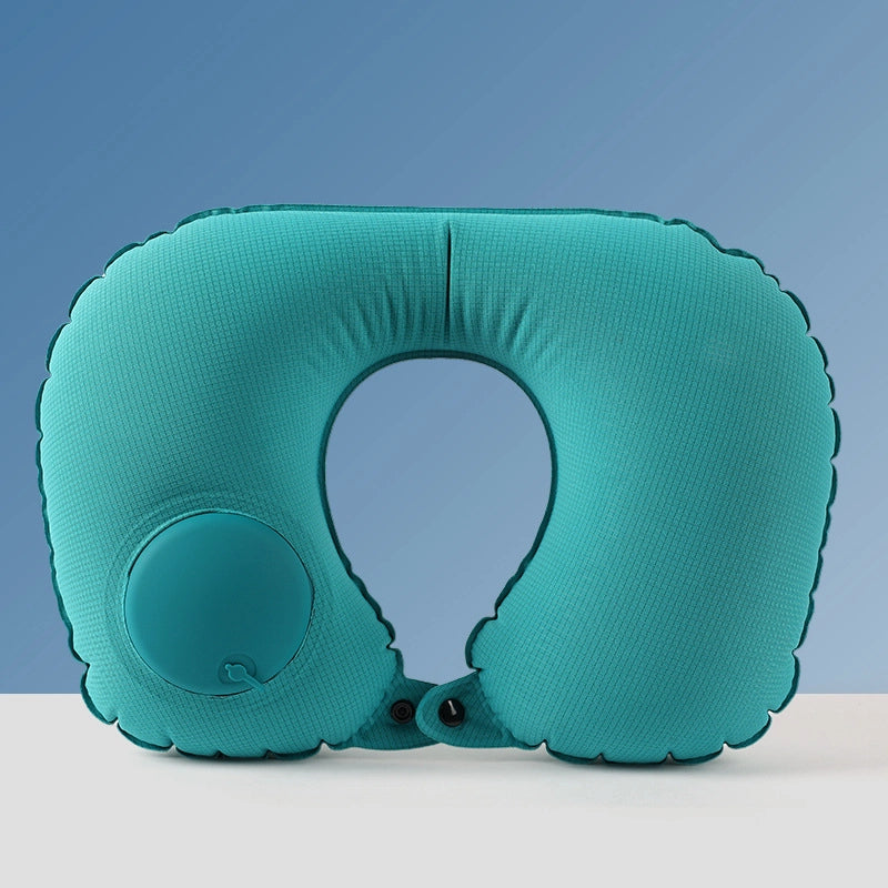 Inflatable U-shaped Pillow Cool Pressing Inflatable Pillow Travel Portable Neck Pillow Travel Sanbao Storage Pillow For Airplane
