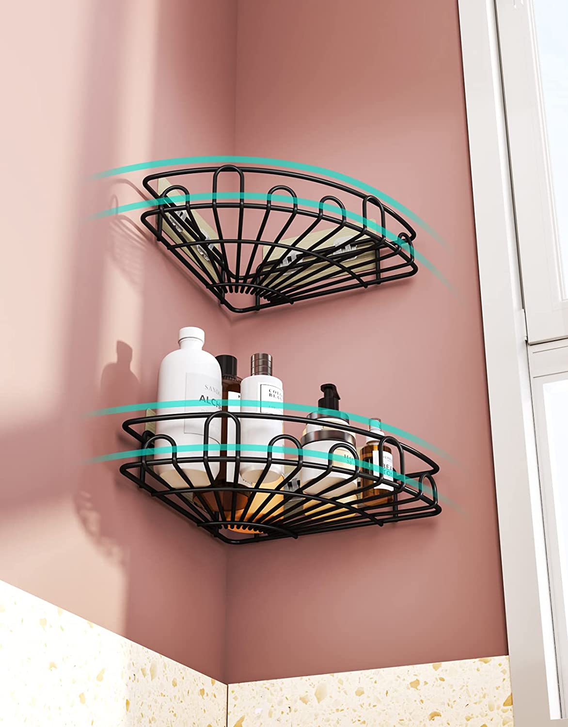 Bathroom Corner Shelf Wall Mounted