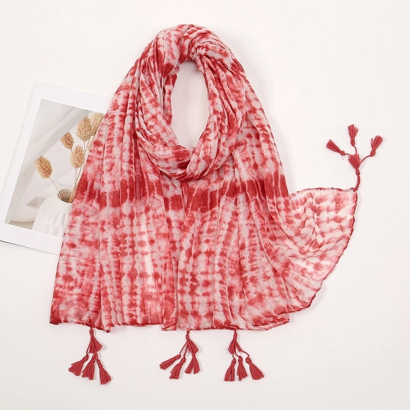 Women's Casual Elegant Color Block Polyester Scarf