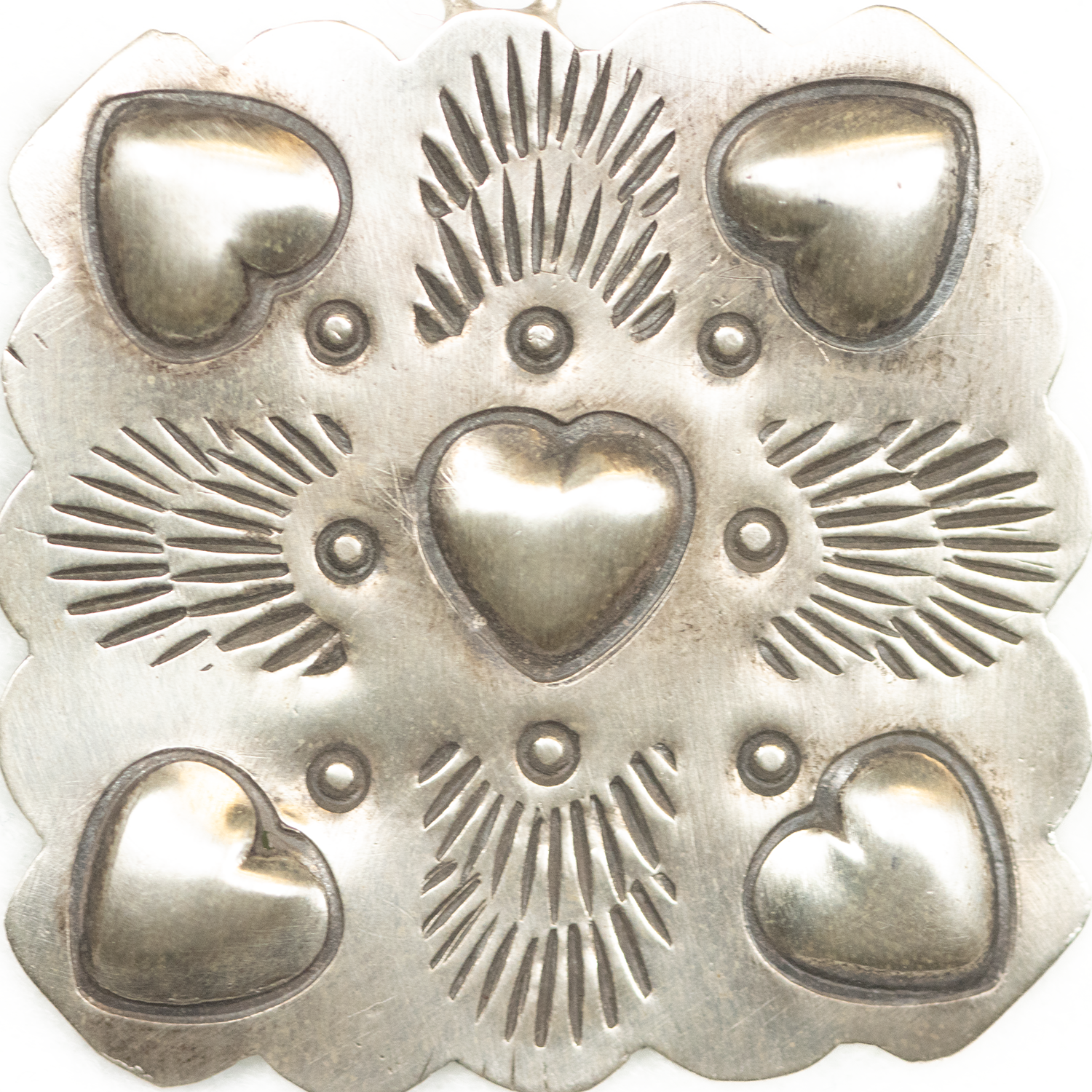 Five Hearts Squared Sterling Silver Earrings by Tawney Cruz