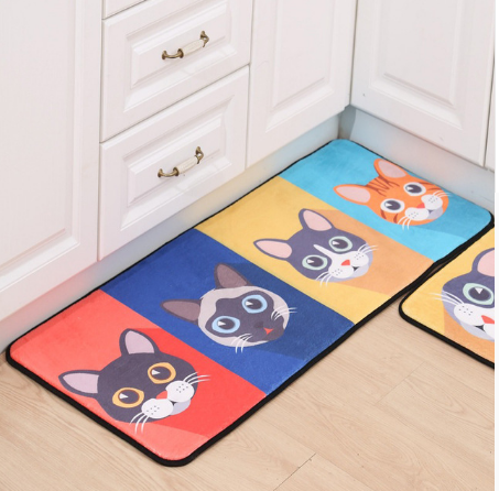 Printed Cat Mat - Antiskid Mat