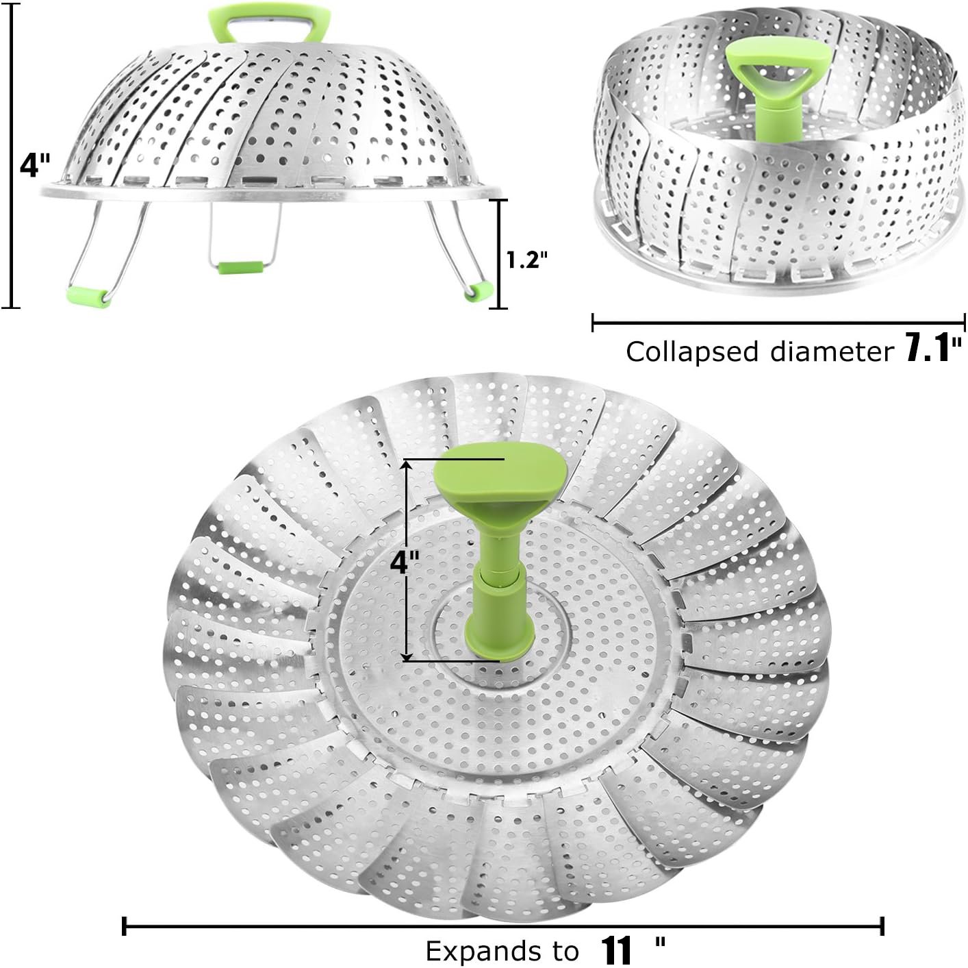 DJIWJDCDA 🔥Hot Sale 49% OFF🔥Stainless steel vegetable steamer--folding steamer