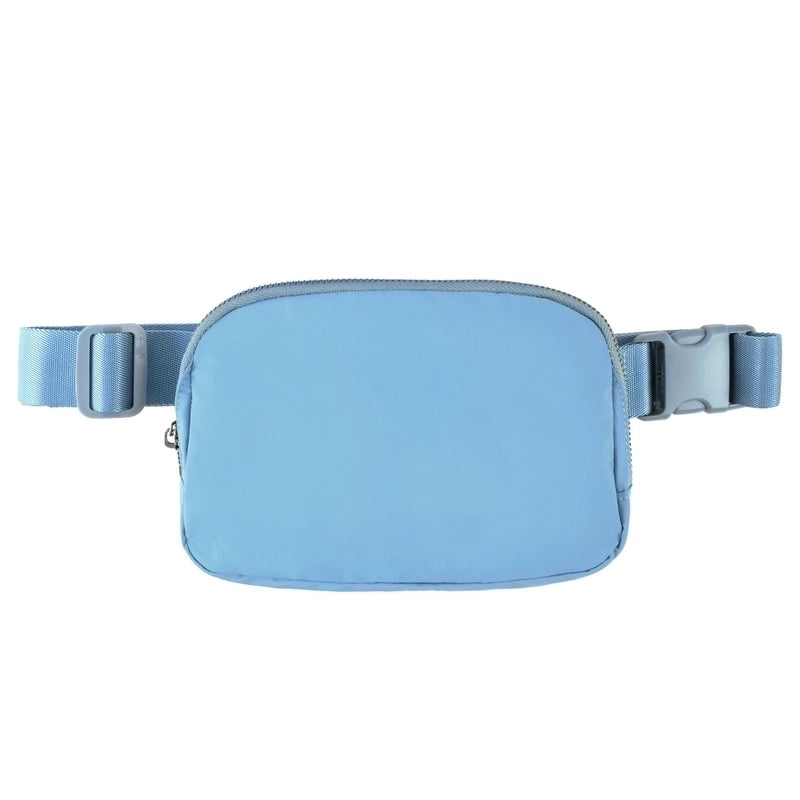Women's Sports Solid Color Nylon Waist Bags