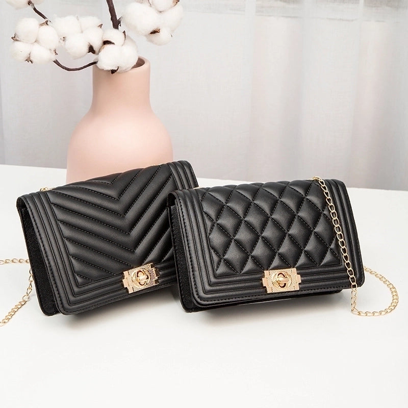 Fashion Classic Embroidered Women's Simple Shoulder Small Square Bag