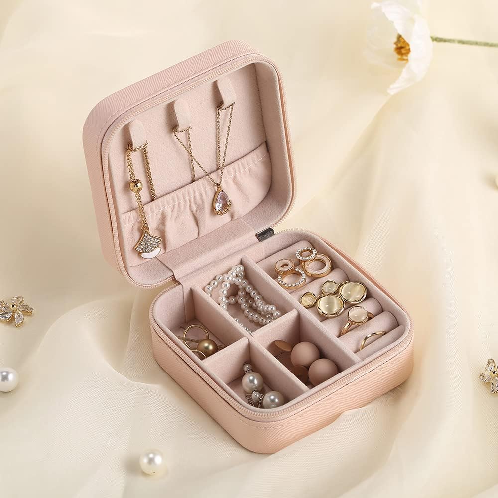 New Mini Jewelry Organizer Box Travel Jewelry Case Box