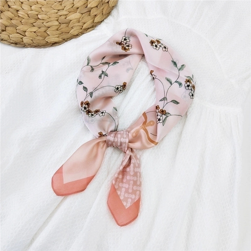 70 Small Square Scarf Silk Scarf Women Summer Neck Scarf Neck Protector Thin Scarf