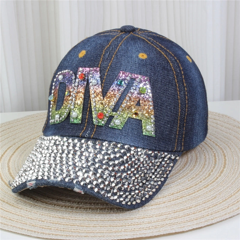 Unisex Streetwear Letter Usa Flower Curved Eaves Baseball Cap