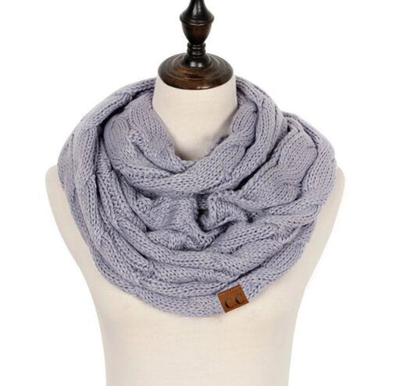 Women's Streetwear Solid Color Knit Scarf