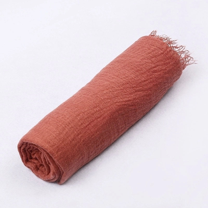 Women's Minimalist Solid Color Satin Printing Shawls