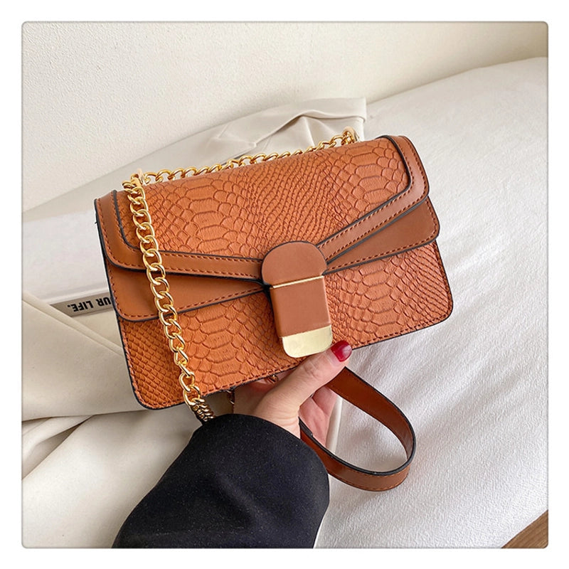 Women's Small All Seasons Pu Leather Solid Color Basic Square Flip Cover Shoulder Bag