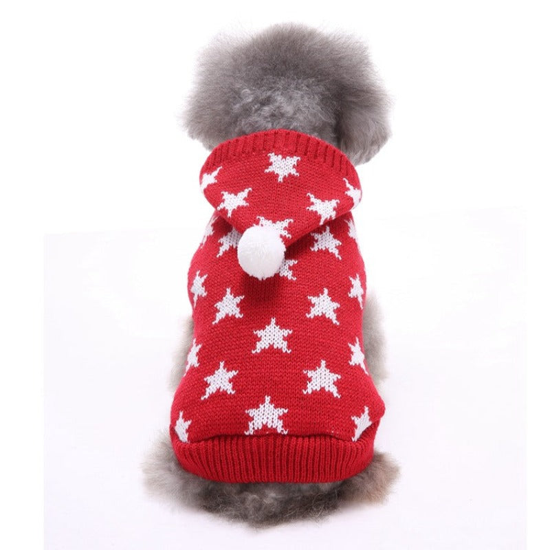 Star Dog Clothes Autumn And Winter Warm Coat
