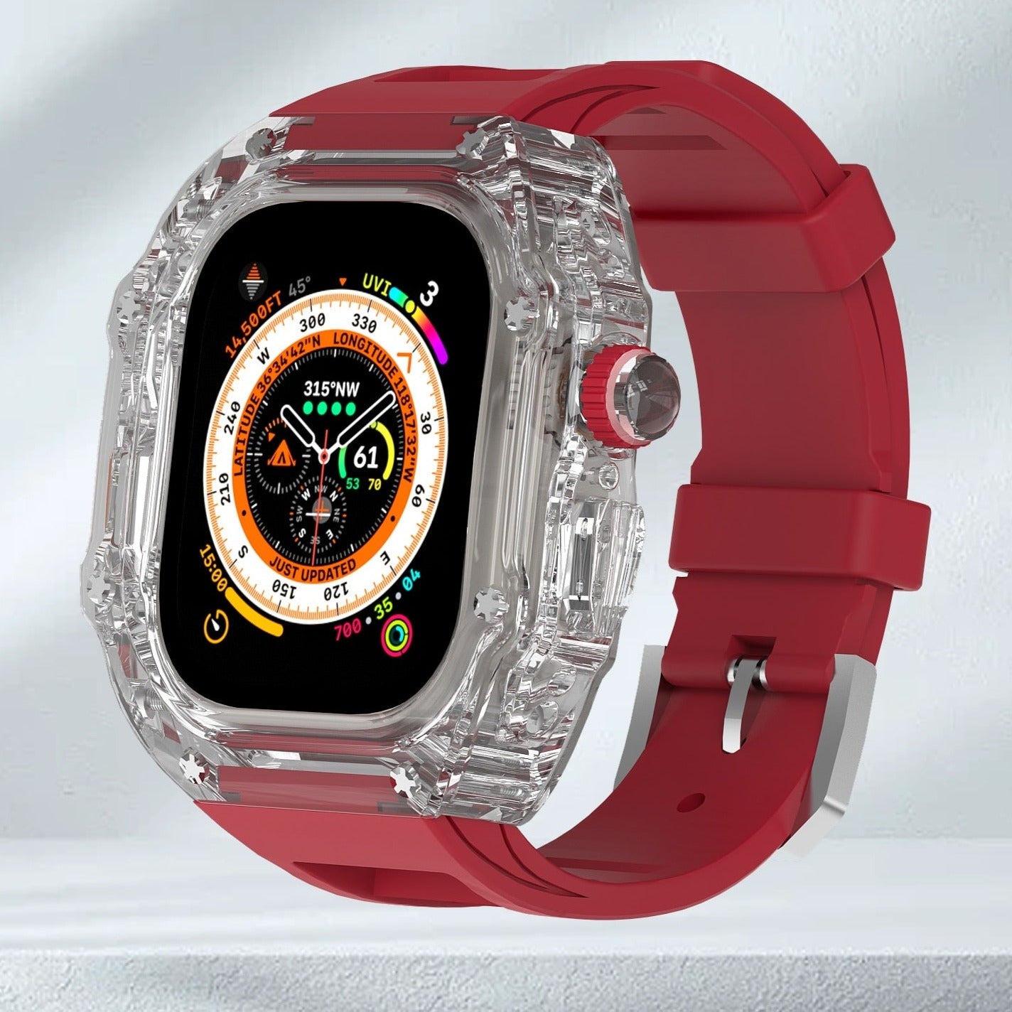 Transparent Luxury Apple Watch Cases for Apple Watch Ultra and Ultra 2