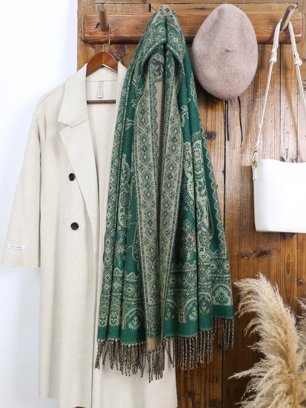 New Arrival Of Autumn And Winter Scarf Plus-Sized Thick Warm Winter Shawl Office Airport Cover Blanket Ethnic Style Shawl