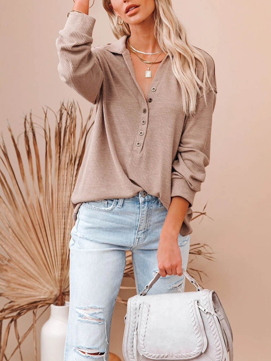 Button Down Casual Top