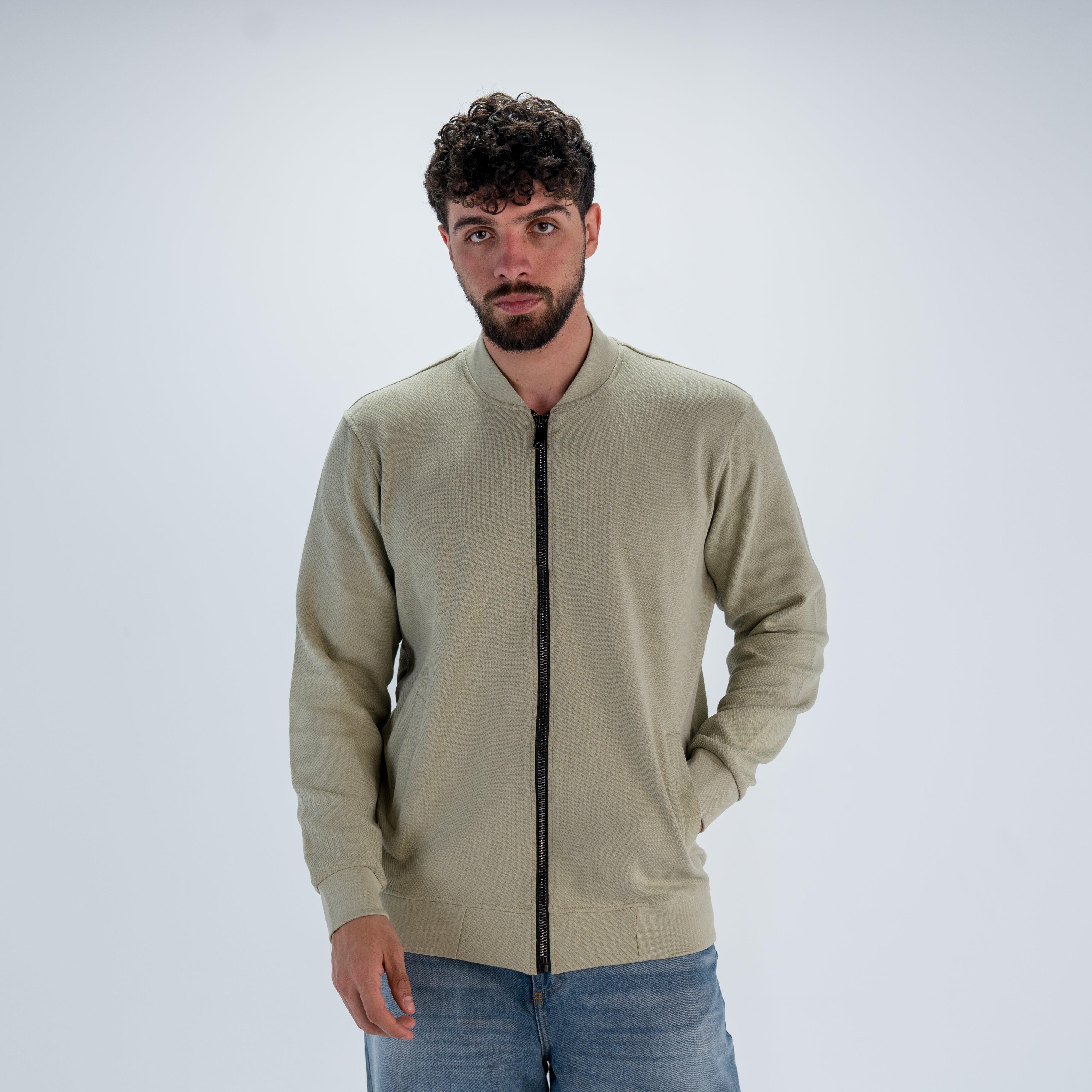 Men jacquard sweatshirt