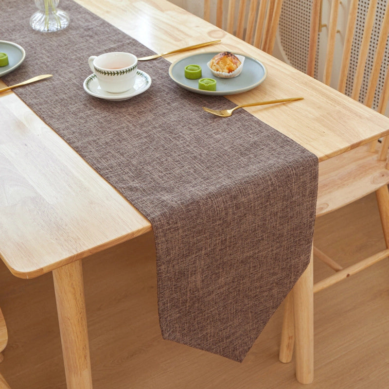 Minimalist Solid Color Linen Tablecloths